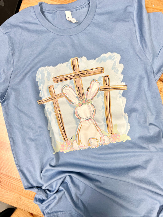 Bunny with Crosses Graphic Tee